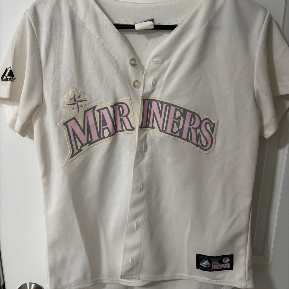 Majestic women’s  Mariners White Shirt